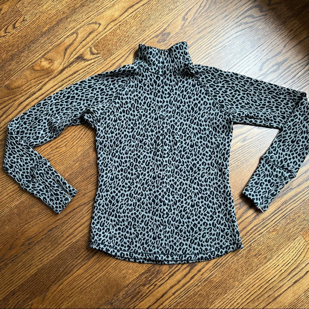 Lucy Animal Print Half Zip - image 5